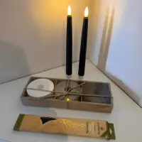 Juego X3 Portas Velas De Concreto Importadas Decorativo Gris/blanco/negro