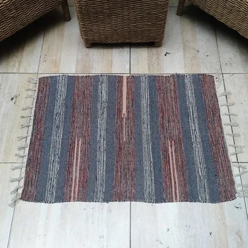 Alfombra 60x90 Cm Hindu Felpudo Recibidor Costado O Pie Cama