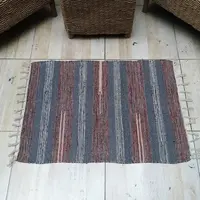 Alfombra 60x90 Cm Hindu Felpudo Recibidor Costado O Pie Cama