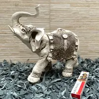 Estatua Elefante Hindu De Jardin 45cm Resina Apto Exterior Modelo 2