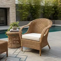 Juego Artesanal  4 Sillones Simples + 1 Mesa Pushkar Tienda Marrón