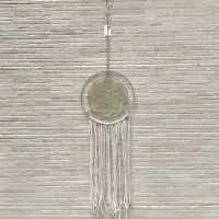 Tira Colgante Metal Importado Moviles Decorativo De India Dorado Oscuro