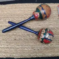 Maraca Artesanal Importada Oriente Pintada Indonesia Pushkar