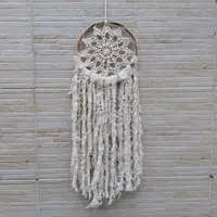 Atrapasueños Importado Indonesia Diseño Crochet 65 Cm