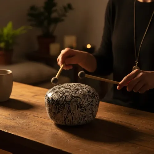 Tambor  Oval  De Lengua Instrumento Artesanal Import. India