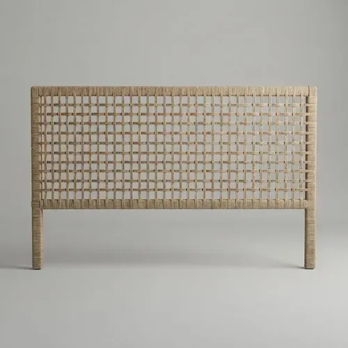 Respaldo Cama Artesanal Kraft-madera 140cm(hacemos A Medida) Marrón