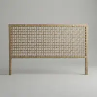 Respaldo Cama Artesanal Kraft-madera 200cm(hacemos A Medida) Marrón