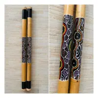 Palo De Lluvia Original D Indonesia 100% Artesanal Pushkar Puntillismo