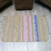 Alfombra 60x90 Cm Hindu Felpudo Recibidor Costado O Pie Cama