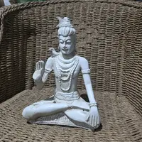 Estatuilla Shiva Traida Indonesia Apto Exterior Zen Blanco