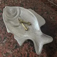 Centro De Mesa Apoya Llave Pez En Aluminio Pushkar Tienda Plateado
