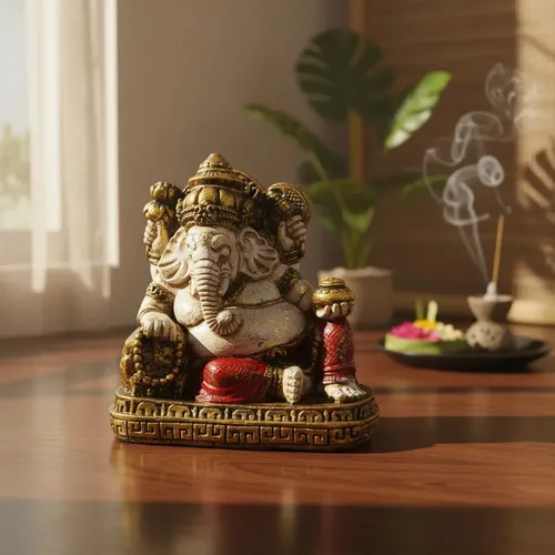 Diosa Ganesha Recostada 25cm Estatuilla Importada Indonesia 