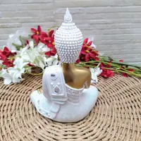 Imagen Estatuilla Buda Resina Manto Con Fantasia Importado