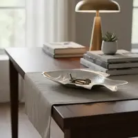 Centro De Mesa Apoya Llave Pez En Aluminio Pushkar Tienda Plateado