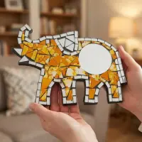 Espejos Decorativos Importados Animales Indonesia Venecitas Naranja