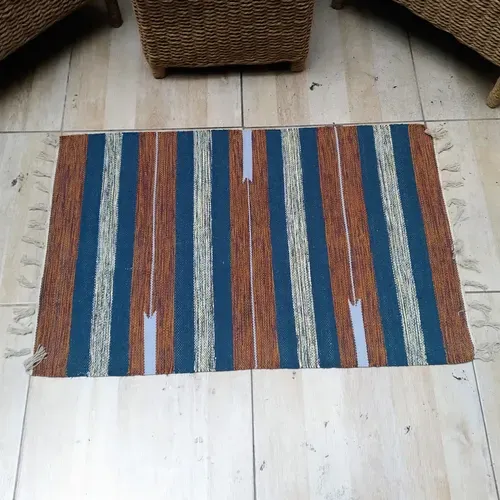 Alfombra 60x90 Cm Hindu Felpudo Recibidor Costado O Pie Cama