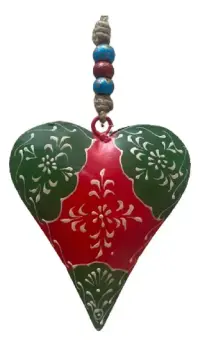 Móvil Decorativo Hindú De Metal `pintado Artesanal Importado