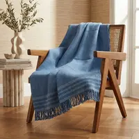 Manta Rustica Artesanal 230x240cm Hilado Fino Estilo Country