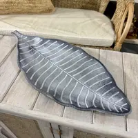 Centro De Mesa Plato Decorativo Importado Mdf Gris