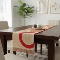 Camino De Mesa Pie De Cama Bufandon Algodon Telar 160x35 Cm
