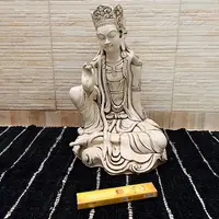 Estatua Diosa Hindu Resina Apto Exterior Ideal Jardin 62 Cm Blanco