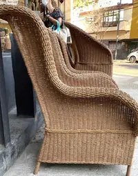 Sillón Natural Artesanal Fibra Natural 100% Únicos Pushkar