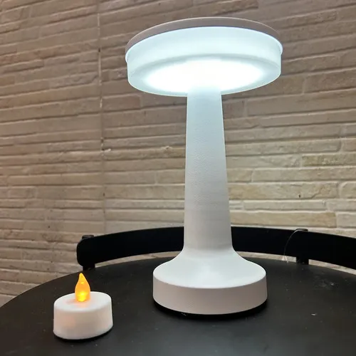 Lámpara Velador Fanal Led  Touch  Inalámbrica 20cm Importado