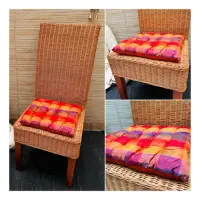Almohadones India Rellenos Sillas Artesanal Medida Standard