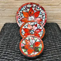 Set 3 Centros De Mesa En Venecitas Importados Platos Hondos