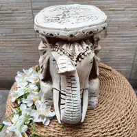 Mesa De Elefante Ap Exterior Artesanal Resina Pushkar Tienda Blanco