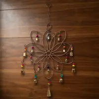 Móvil Hindú Colgante Flor De Loto Metal Campana India Cobre