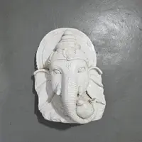 Cara Ganesha Placa Resina Exterior Colgante Decoración Modelo 2