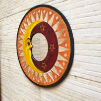 Espejo Redondo Pushkar Tienda 40 Cm Venecitas Pared