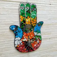 Cuadro Decorativo Mano Fátima Venecitas De Indonesia Grande Mix
