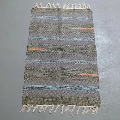 Alfombra 60x90 Cm Hindu Felpudo Recibidor Costado O Pie Cama