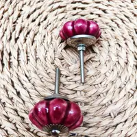 2 X Tiradores Cerámica Artesanales Indonesia Cajón Manija 