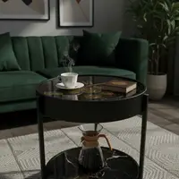 Mesa Reloj Ratona Diseño Moderno Importado Negro