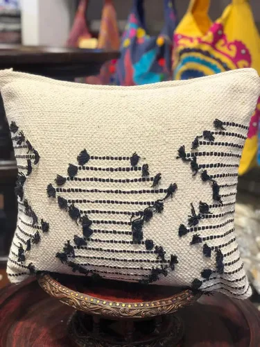 Fundas De Almohadon Rusticos De 45 X 45cm  De India Oferta
