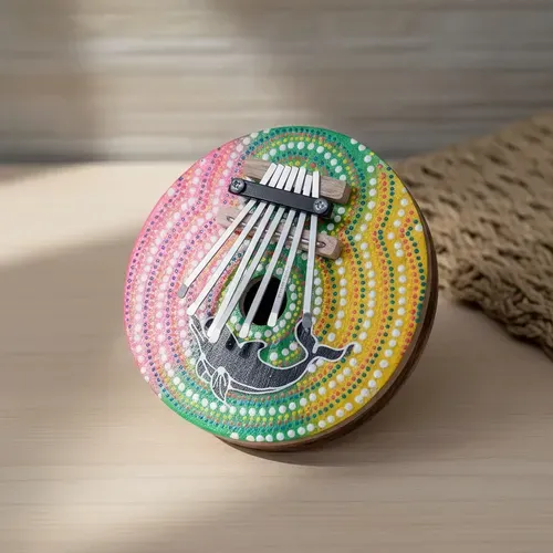 Kalimba Instrumento Viento Coco Artesnal Importado Indonesia Mix
