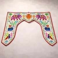 Toran Hindu 1 Metro Hecho En India Colgante Puerta O Ventana Blanco