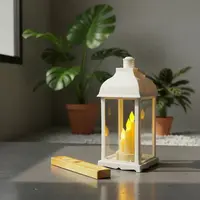 Farol Fanal Zen 3 Velas Led Incluidas 35cm Deco Oriente Zen