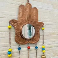 Mano Fatima De Metal De India Móvil Decorativo Hindú Campana