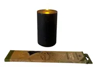 Vela Led De Parafina 13cm Llama Movimiento Importada A Pila