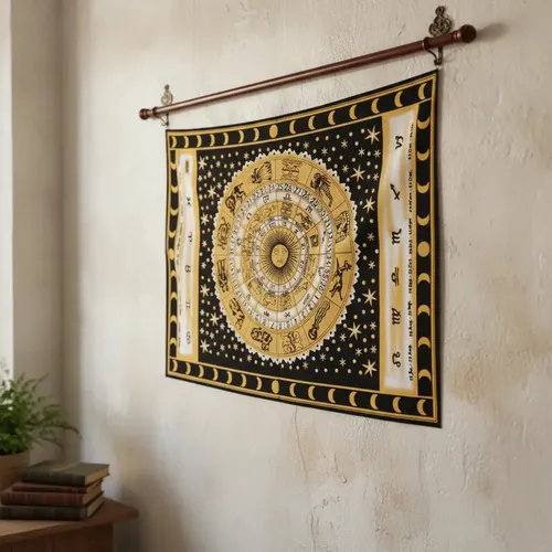Tapiz Dioses India 100 X 80 Cm Importado Con Lentejuelas
