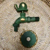 Grifería Para Jardín Exterior Bronce Antiguo Canilla Pajaro Caracol
