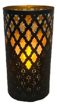 Fanal 30 Cm Importado Oriente Porta Velas D India Artesanal