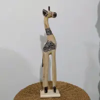 Estatuilla Jirafa Importado Oriente Decoración Pushkar Marrón Claro