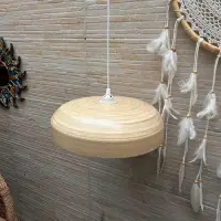 Lampara Artesanal Colgante En Bambu Import Indonesia Techo Bambú