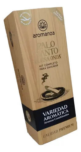 Kit Premium Palo Santo Buena Onda Aromanza Limpieza Regalo Mix