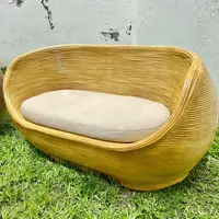 Sillón Ratán Sintético 2 Cuerpos Apto Exterior Importado